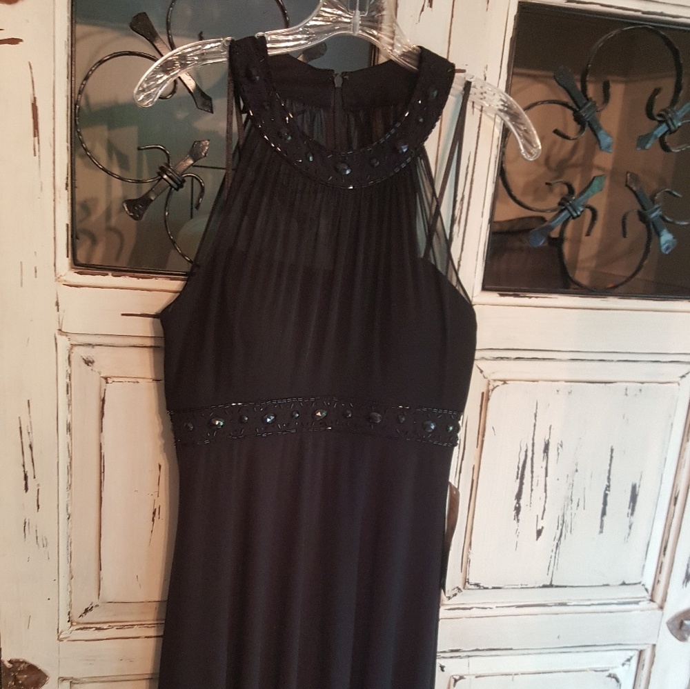 Black beaded dress